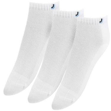 Imagem de Meia Lupo Kit 3 Pares Cano Médio Algodão Lupo, Branco, G