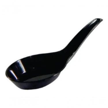 Imagem de Colher Descartável Colher Indiana Descartável C-50 Unidades Food Escolher 100% Poliestireno para Servir Docinhos Preta