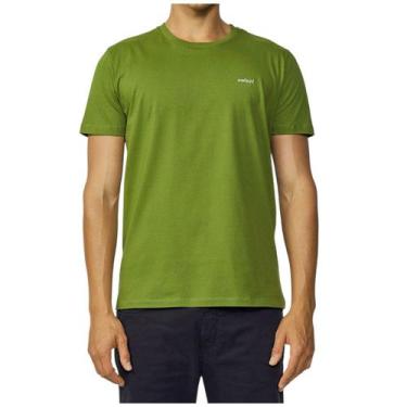 Imagem de Camiseta Masculina Colcci Bordado Basic Comfort, Verde fenris, GG