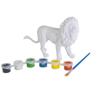Imagem de Kit Animais de Pintura Leão 15 cm 0104 - For Kids
