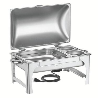 Imagem de Rechaud Tramontina Aço Inox 127V, 400W e 3 Cubas