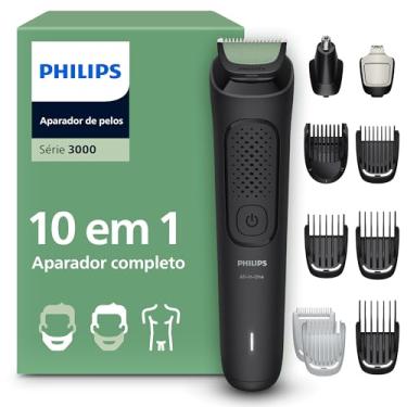 Imagem de Aparador de Pelos Philips Multigroom 3000 Series, 10 em 1, Barbeador Elétrico para Rosto, Cabeça e Corpo, MG3931/15