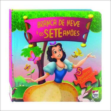 Imagem de Livro - Clássicos em Quebra-Cabeças - Disney - Princesas - Branca de neve - Happy Books