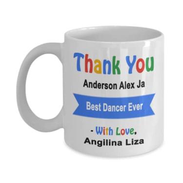 Imagem de Caneca de dançarina personalizada, melhor caneca de dançarina, caneca de dançarina personalizada, presentes de dançarina, presente personalizado para dançarina, presente de agradecimento de dançarina, de dançarina, caneca de dançarina com nome personalizado