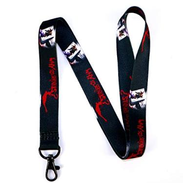Imagem de Eastex Chaveiro de cordão The Joker Why So Serious – The Joker Quotes ID Lanyard for Keys Badge Fob Name Tag – Chaveiro com suporte para identificação para fãs do filme Batman The Dark Knight – Presente para homens, mulheres e crianças