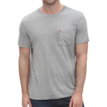 Imagem de Camiseta Masculina Camisa Básica Com Bolso Algodão Premium - Gröve