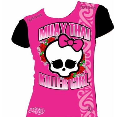 Imagem de Camiseta Muay Thai Killer Girl Ii - Baby Look Feminina - Fb-2046 - Fig
