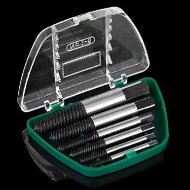 Imagem de CenterZ Conjunto de 6 peças de extrator de parafuso despojado, removedor de parafusos danificado – Kit de ferramenta ideal para remoção de espiral à mão esquerda com estojo de armazenamento para parafusos de rosca de 0,3 a 2,5 cm, parafuso, parafuso, tubo pequeno, fácil de recuar