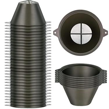 Imagem de 30 peças filtro de tinta 100 mm filtro de tinta de plástico com malha de nylon fino reutilizável filtro de nylon industrial para óleo, tintas a óleo à base de água, resíduos de alimentos