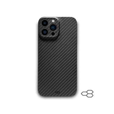 Imagem de Para iPhone 14 Pro Max promax Capa capinha case Fibra Carbono Kevlar Fina e Leve Premium Luxo