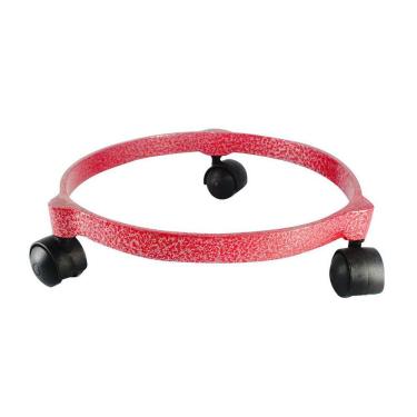 Imagem de Suporte Giratório Botijão de Gás Alumínio Fundido Craqueado Vermelho