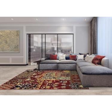 Imagem de Tapete Herat Vinho 2,50X3,50M Patchwork Clássico