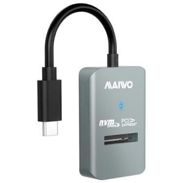 Imagem de MAIWO Adaptador M.2 NVMe para USB, leitor SSD USB C M.2 NVMe, USB3.2 GEN2x1 10Gbps com acabamento UASP, capacidade de 8 TB, gabinete PCIe NVMe sem ferramentas