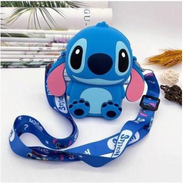 Imagem de Bolsinha Infantil Silicone Cute Porta Celular Moedas Alça Transversal 