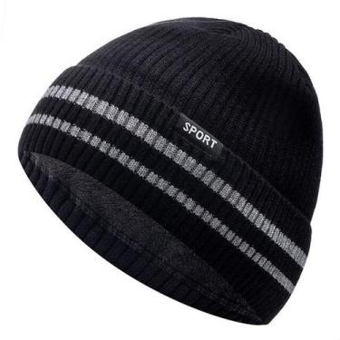 Imagem de Gorro Unissex Esportivo De Malha ELASHOPP , Azul, Marinho