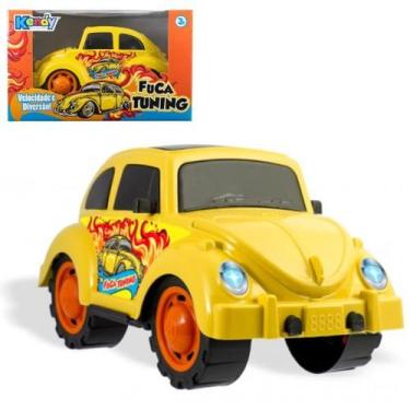 Imagem de Carro Fusca Tuning Brinquedo 27cm Grande Colorido Meninos - Toys