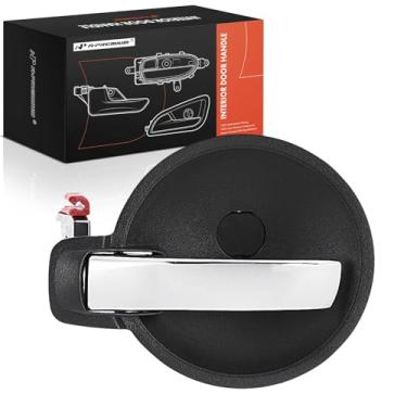 Imagem de A-Premium Maçaneta interna do lado do motorista dianteiro ou traseiro compatível com Dodge Charger 2006-2010, Magnum 2005-2008, caixa cinza com alavanca cromada, substituição # 1LF91XDVAA