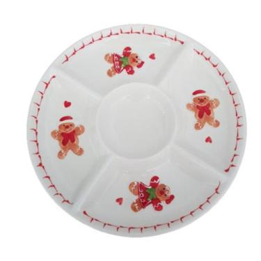 Imagem de Petisqueira natal em cerâmica - Carmella Presentes, 27cm
