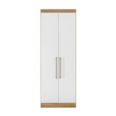 Imagem de Armário 2 Portas Módena Modulado 72200 Amêndola Touch / Branco Demóbil