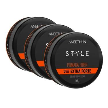 Imagem de Aneethun Style Kit 3 Pomada Fiber Extra Forte 65g