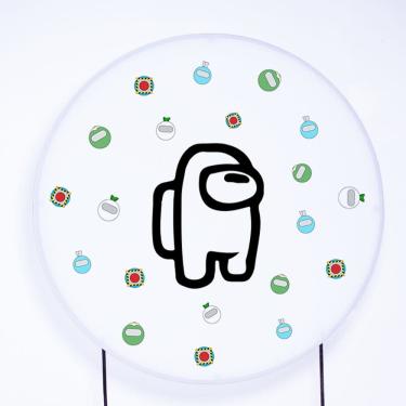 Imagem de Painel Decorativo para Festa 1,80x1,80 metros Vesti Fácil com Elástico Among Us - Fera Print