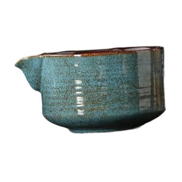 Imagem de Fenteer Matcha Bowha Tradicional Porcelana Tea Bowl Japonês Copa de chá de mistura Acessórios Matcha para amantes de chá para iniciantes Amigos, Azul