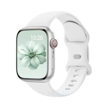 Imagem de Pulseira De Silicone De 45mm 44mm 40mm 41mm 49mm 38mm 42mm Para Apple 