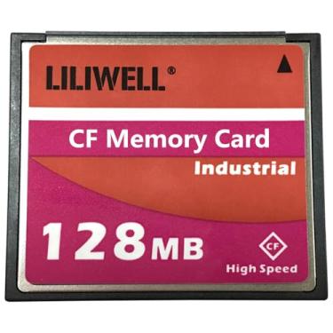 Imagem de Cartão CompactFlash LILIWELL Original 128 MB Câmera Digital Industrial de Alta Velocidade Cartão de Memória CNC 128M
