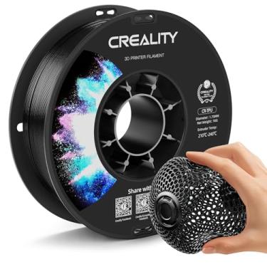 Imagem de Creality Filamento TPU 1,75 mm preto, filamento flexível para impressora 3D TPU 95A, carretel de 1 kg (2,2 lbs), excelente resiliência, resistente ao desgaste, fácil de imprimir, cabe na maioria das