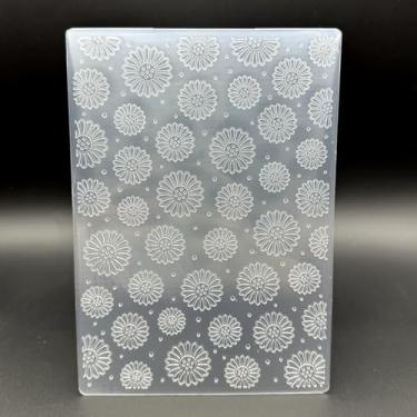 Imagem de Modelo de pasta em relevo de plástico 3D, textura de girassol, 12 x 17 cm para fazer cartões, faça você mesmo, scrapbook, papel, artesanato, artesanato, scrapbook, arte, decoração, scrapbook