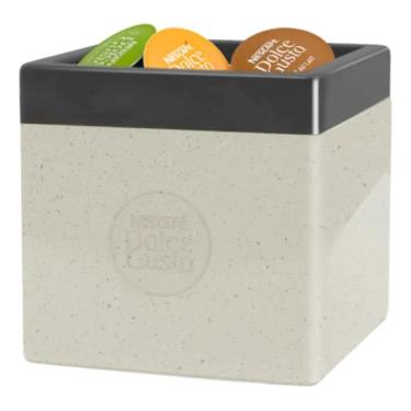 Imagem de Lixeira Depósito Cápsula Cafeteira Dolce Gusto Branca