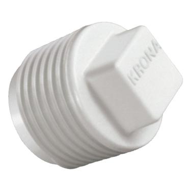 Imagem de Plug Roscavel PVC Branca 3/4 Krona UN 0294