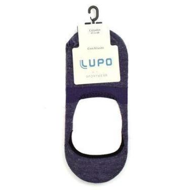 Imagem de Meia Sapatilha Unitária Masculina Lupo 3282-001/2891, Azul, M