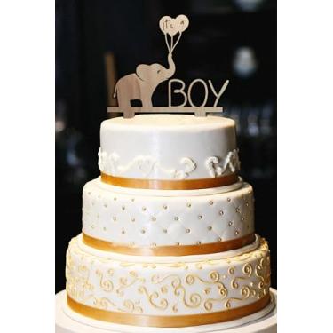 Imagem de É um enfeite de bolo para menino, chá de bebê/decoração de festa de revelação de gênero para recém-nascidos, suprimentos de patry, decoração de bolo de festa temática