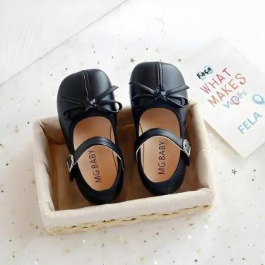 Imagem de Sapatos Mary Jane para Meninas - Borboleta, Couro PU Macio e Design Fa