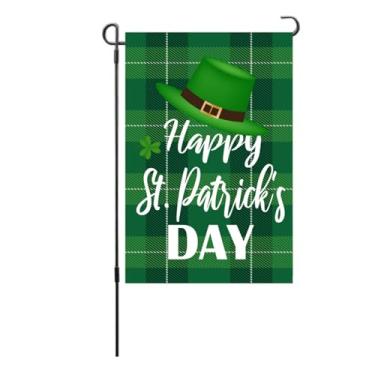 Imagem de StPatricksDayGardenFlagRequiteDouble SideFlagForOutdoorDecorativeGardenFlagForPatioPorchBalconyBackyardLawnHomeDecorationsStPatrickDayRequiteGardenFlags (S27)