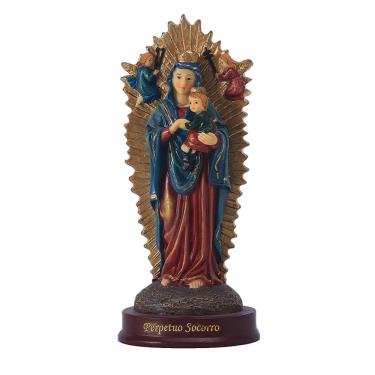 Imagem de Estatueta de ornamento: escultura, virgem Maria, anjo, resina 14,5 cm