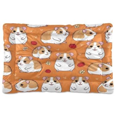 Imagem de CEBUGI Cama para cães de 91 x 61 cm, lavável, respirável, tapete para animais de estimação com fundo antiderrapante para hamster para cães pequenos e médios
