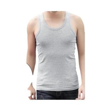 Imagem de Camisa Casual Esportiva Masculina plus Size Em Cor Sólida, Leve, Para 