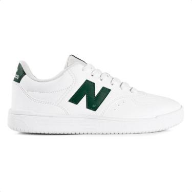 Imagem de Tênis New Balance BB80 Unissex, Branco, Verde, 38