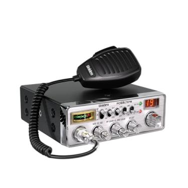 Imagem de Uniden Rádio CB PC68LTXFM profissional de 40 canais com modo duplo AM/FM, medidor SWR integrado, função PA/CB, corte alto, controle de ganho RF/microfone e canal instantâneo 9