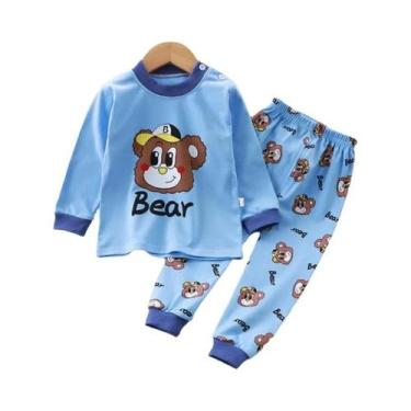 Imagem de Conjuntos De Pijamas De Animais Unissex Para Crianças, Roupas De Dormi