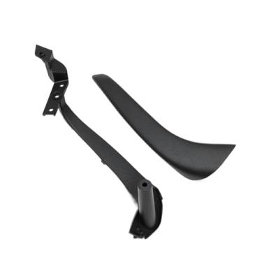 Imagem de Interior do carro frente traseira esquerda direita porta dentro puxar alça com tampa exterior painel guarnição Compatível com benz s classe w220 1998-2003(Black-Rear Right)