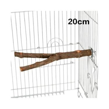 Imagem de Poleiros De Madeira Para Gaiola De Pássaros 15 20 30cm, Acessórios Par