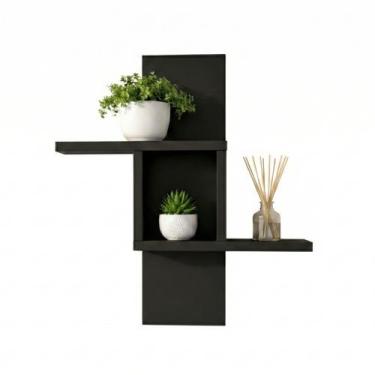 Imagem de Prateleira de Parede Suspensa com Nichos MDF 60x20cm Universo do MDF, 