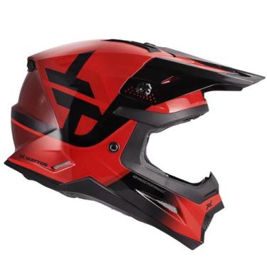 Imagem de Capacete Moto Cross Trilha Enduro Mattos Echoes Vermelho - MATTOS RACI