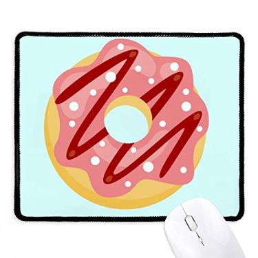 Imagem de Mousepad Red Doughnut Sobremesa Sweet Food Tapete de borracha para jogos