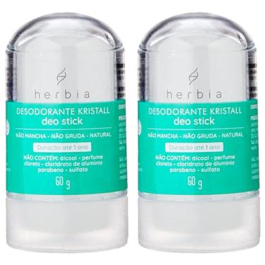 Imagem de Kit 2un Desodorante Kristall Deo Herbia Stick 60g Natural e Vegano