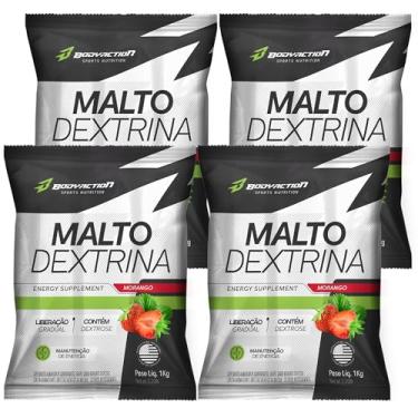 Imagem de KIT 4X MALTODEXTRINA 1KG CADA BODYACTION - MORANGO