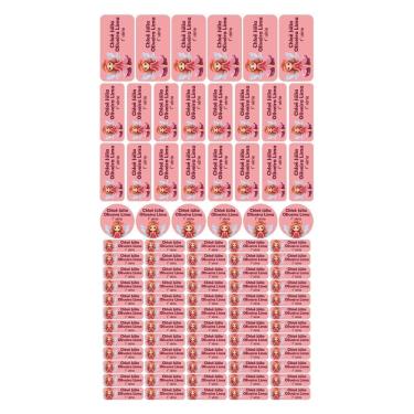 Imagem de Adesivo Etiqueta Escolar Personalizado Vinil Princesa 88UN